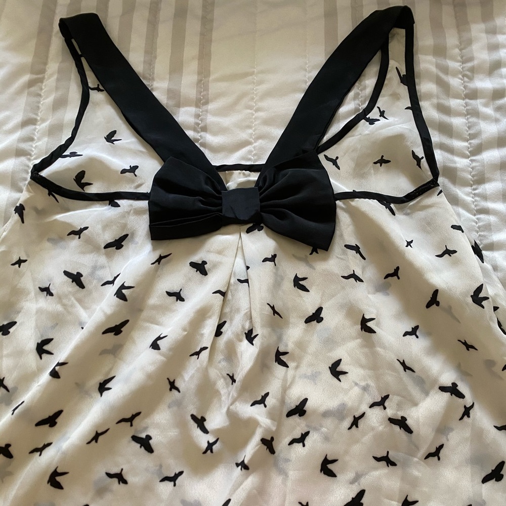 Cream and Black Top